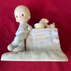 Rare Vintage Precious Moments Figurine 'Thank you for coming to my ade'